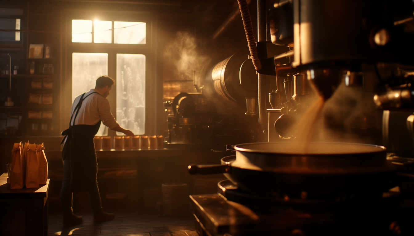 The roaster at 6 in the morning